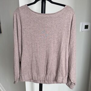 Ann Taylor Soft Mauve Sweater Shirt